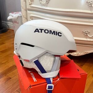 Atomic White Ski Helmet